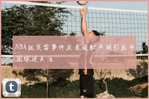 NBA就莫雷事件发表道歉声明引发中国球迷关注