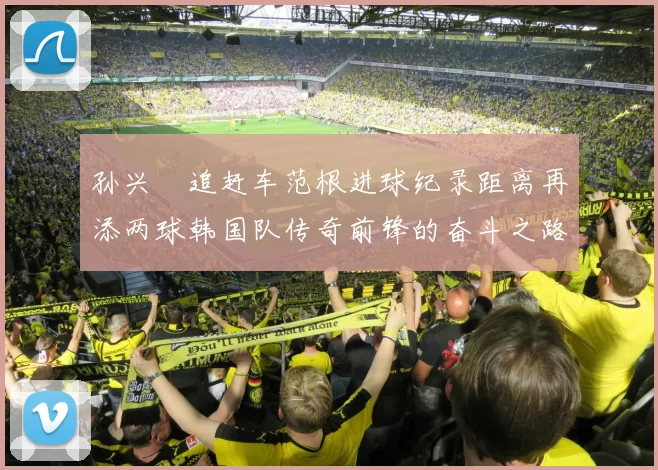 孙兴慜追赶车范根进球纪录距离再添两球韩国队传奇前锋的奋斗之路